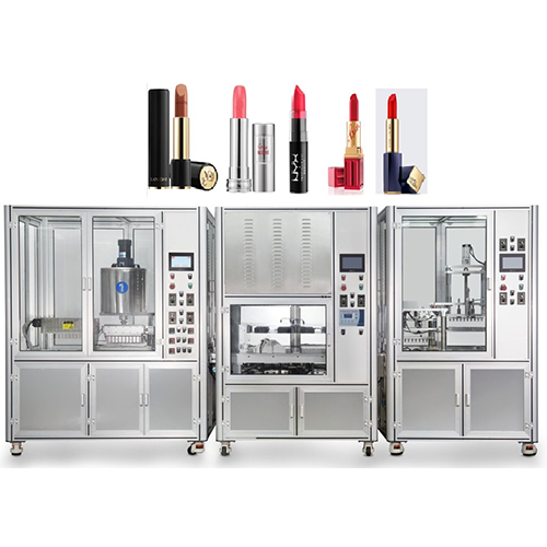 Lipstick filling line 10 nozzles