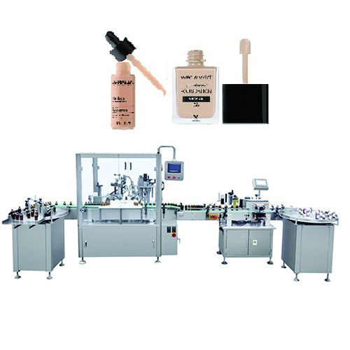 Automatic Liquid, Cream, Liquid Foundation Filling Line 
