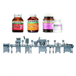 Capsule/candy/gum bottling line